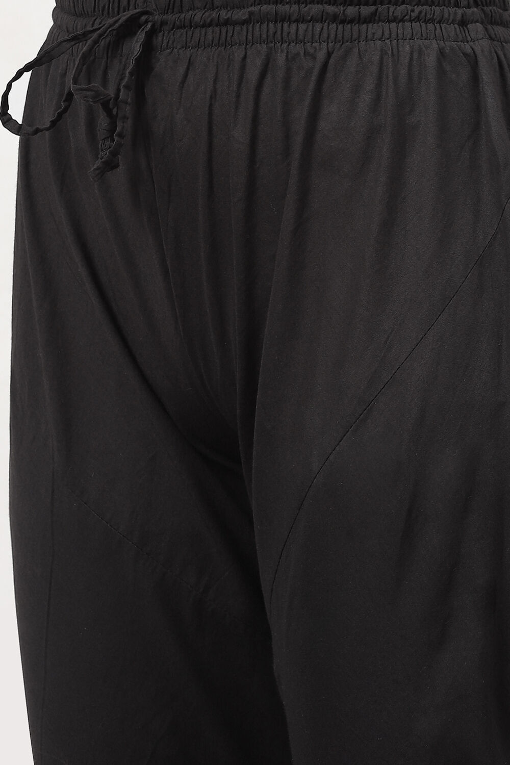 Rohit Bal Black Cotton Silk Anarkali Printed Suit Set image number 3