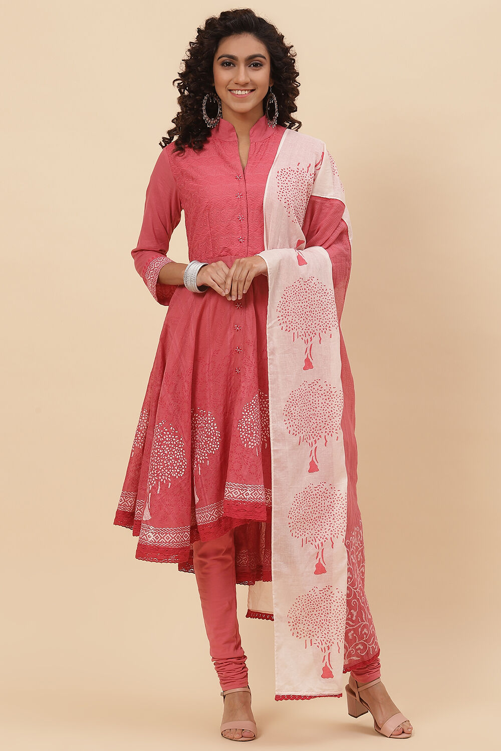 Biba pink anarkali cheap