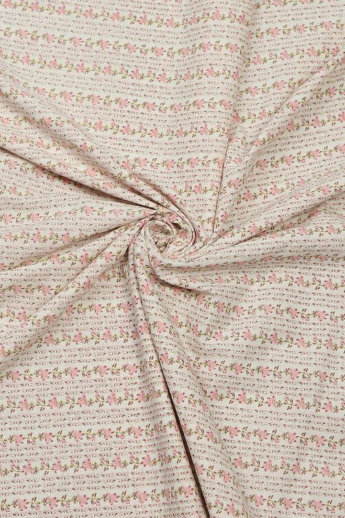 Yellow Cotton Hand Block Print Unstitched Suit Set image number 2