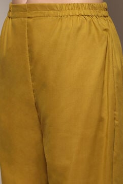 Mustard Cotton Unstitched Suit Set image number 3