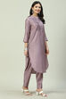 Lilac Poly Viscose Straight 2 Piece Set image number 3