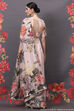 Rohit Bal Peach Cotton Silk Printed Saree image number 4