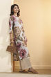 Grey Poly Viscose A Line Kurta image number 5