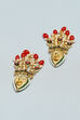 Red Alloy Earrings image number 2