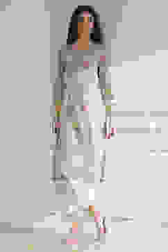 Light Green Cotton Blend Printed Straight Kurta image number 0