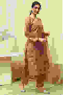 Maroon Linen Printed Embroidered Unstitched Suit Set image number 6