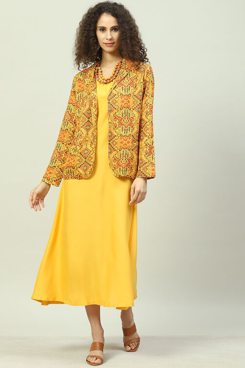 Mustard Rayon 2 Piece Set image number 0