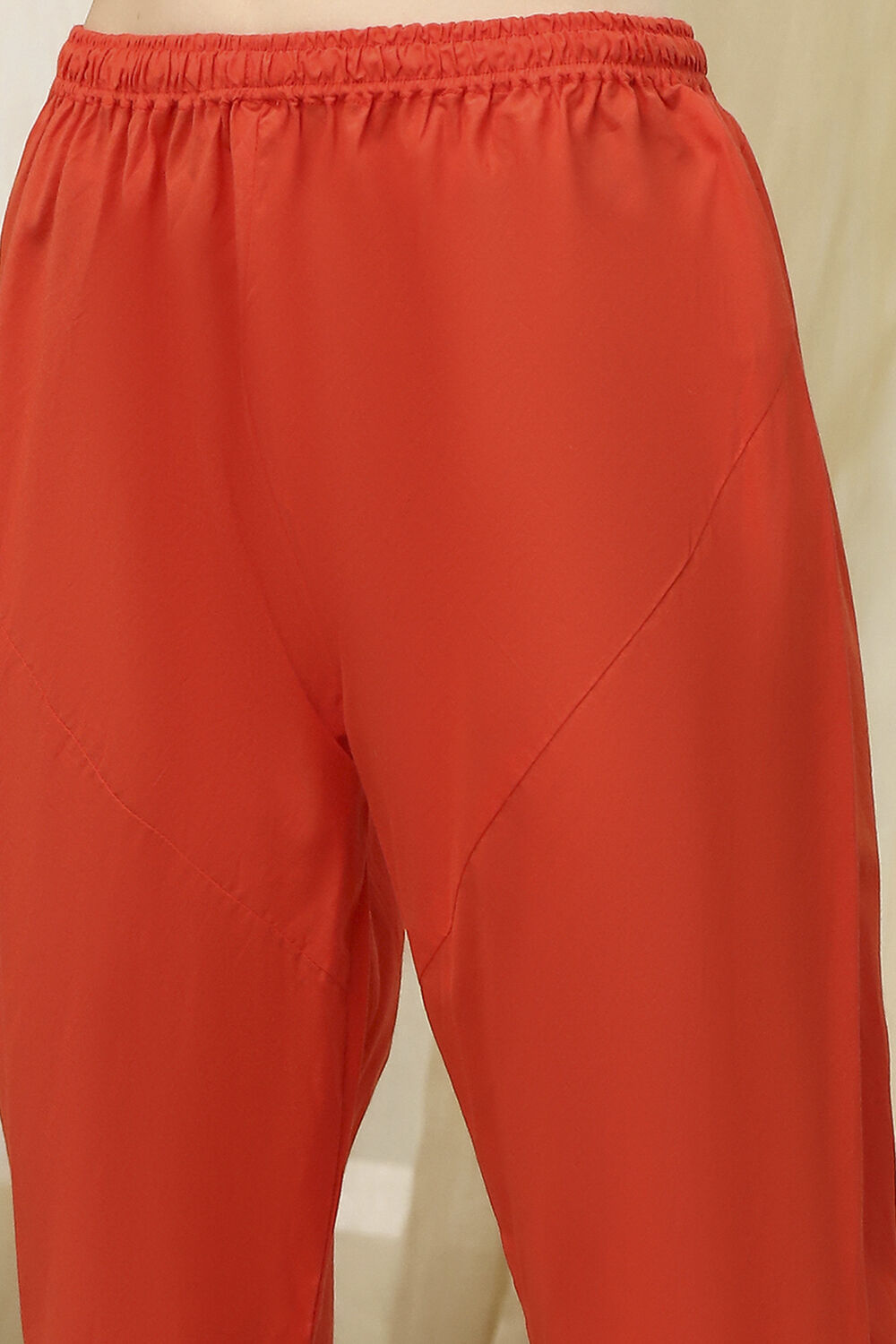 Blue Cotton Printed Anarkali Suit Set image number 2