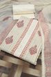 Pink Cotton Viscose Printed Unstitched Suit Set image number 0