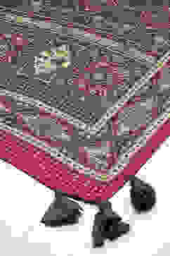 Navy LIVA A-Line Kurta Palazzo Suit Set image number 6