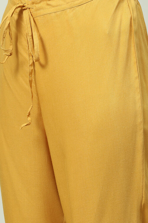 Indigo LIVA Kalidar Kurta Pant Suit Set image number 2