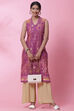 Purple Cotton A-Line Kurta image number 5