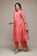 Sage Green Cotton Straight Kurta Palazzo Suit Set image number 5