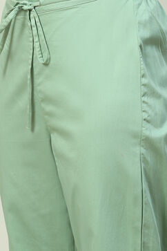 Sap Green Art Silk A-Line 2 Piece Set image number 2