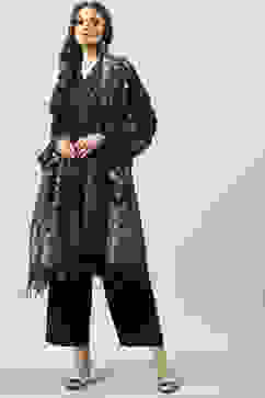 Black Art Silk Straight Kurta Palazzo Suit Set image number 5