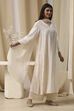 Off-White Modal Chikankari Straight Suit Set image number 5