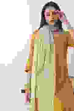 Off White Poly Cotton Dupatta image number 1