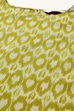 Olive Cotton IKAT Straight Yarndyed Kurta image number 1