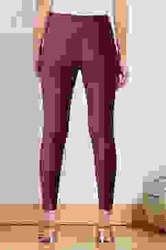 Brown Viscose Solid Pant image number 5