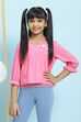 Pink Cotton Yoke Design Top image number 2
