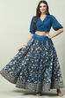 Blue Art Silk Lehenga Set