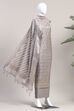 Blue Chanderi  Unstitched Suit Set image number 4