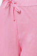 Pink Cotton Screen Print Unstitched Suit Set image number 6