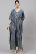 Grey Straight Cotton Printed Sleepwear image number 0