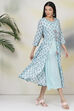 Turquoise Cotton Double Layered Dress