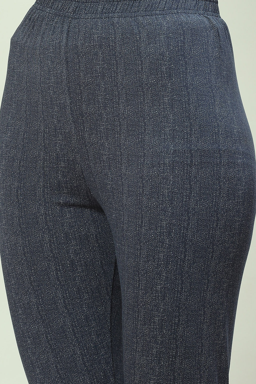 Blue Viscose Blend Legging image number 1
