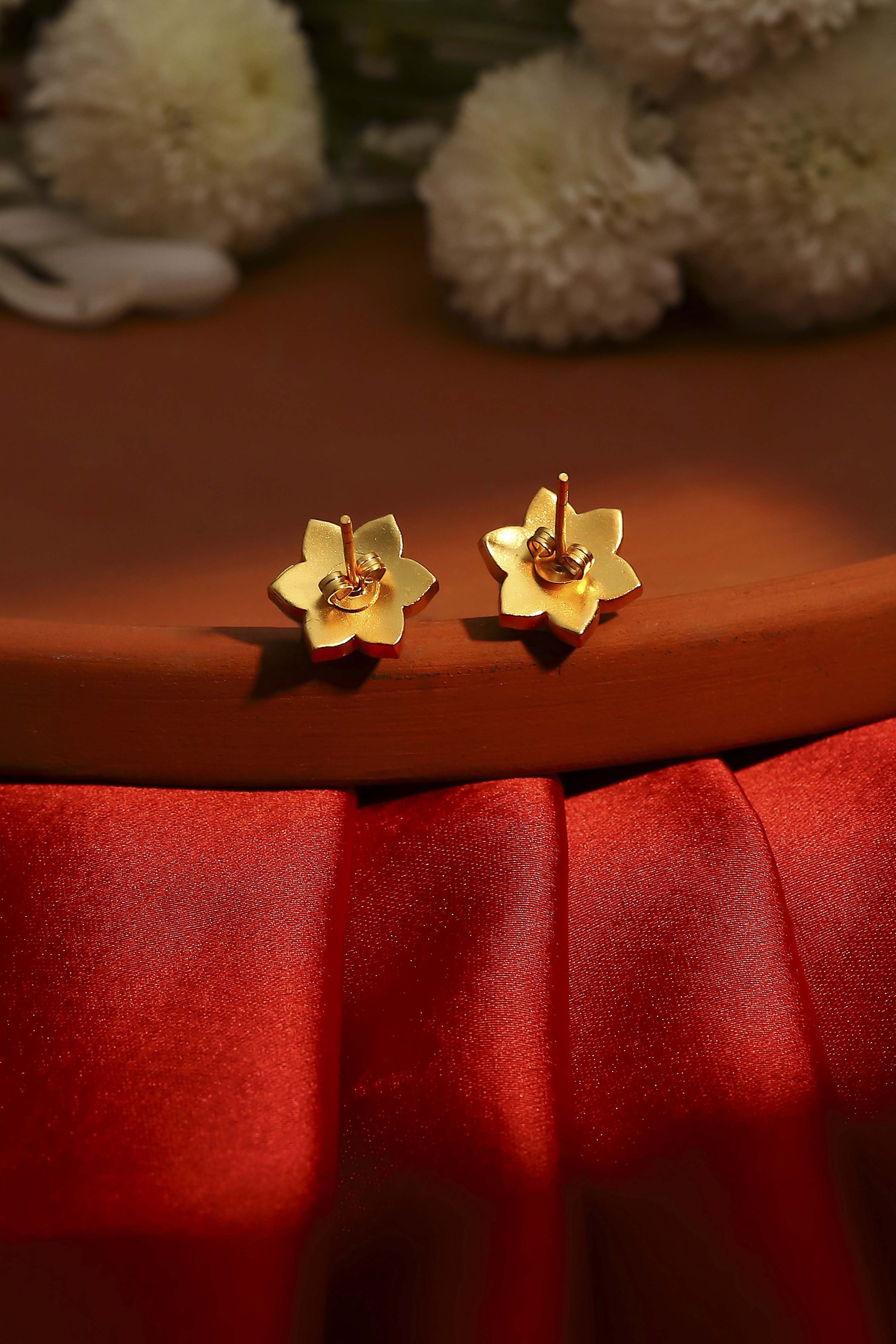 Dark Pink Brass Studs image number 2