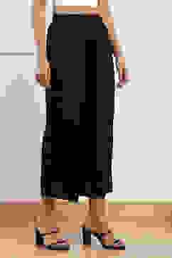 Black Rayon Palazzo image number 3