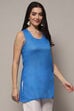 Blue Polyester Straight Kurta image number 6