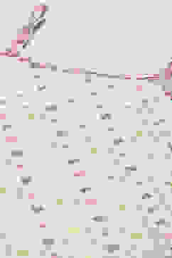 Cream Cotton Floral Embroidered Strappy Suit Set image number 1