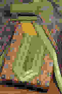 Coral Viscose Rayon Digital Print Unstitched Suit Set image number 0