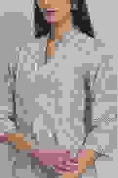 Blue Cotton Straight Kurta image number 1