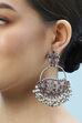 Red Oxidised Brass Earrings image number 1