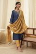 Red Cotton Solid Dupatta image number 0