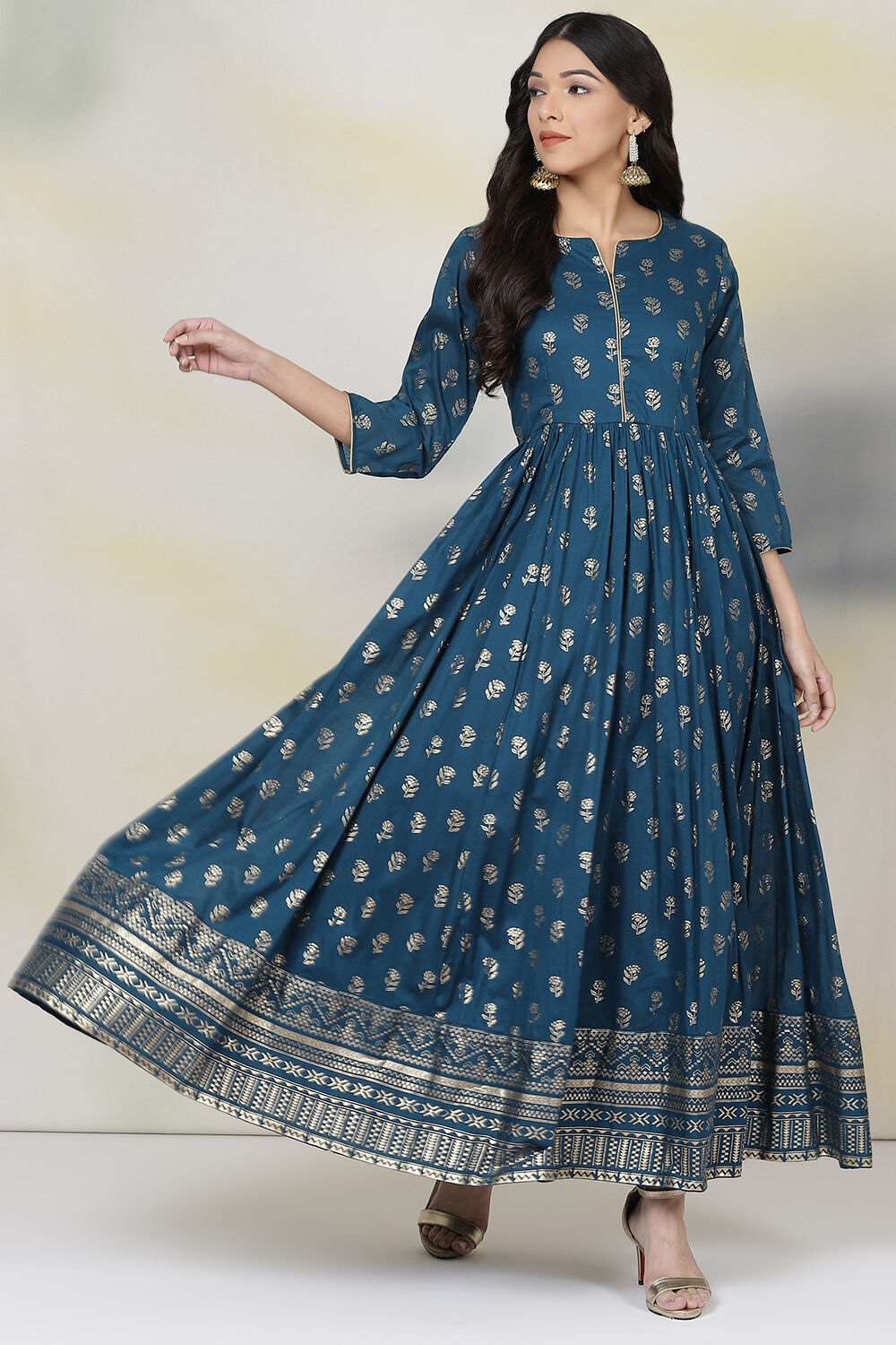 Cotton anarkali kurtis biba top