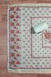 Cream-Toned Muslin Rajasthani Print Unstitched Suit Set image number 3
