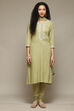 Sage Green Rayon Straight Kurta Churidar Suit Set image number 7