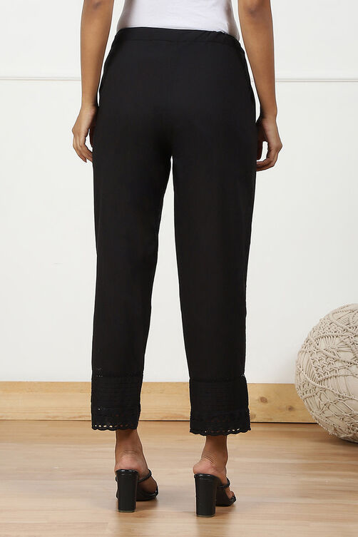 Black Cotton Pant image number 5