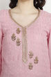 Lavender Georgette Easy Stitch Suit Set image number 1