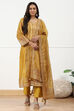 Pink Chanderi Printed Embroidered Unstitched Suit Set image number 1