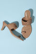 Beige Pu Ring Toe Sandals image number 2