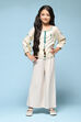 Ivory Cotton Solid Pants image number 0