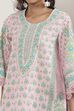 Pink Cotton Printed Straight Kurta Set image number 1