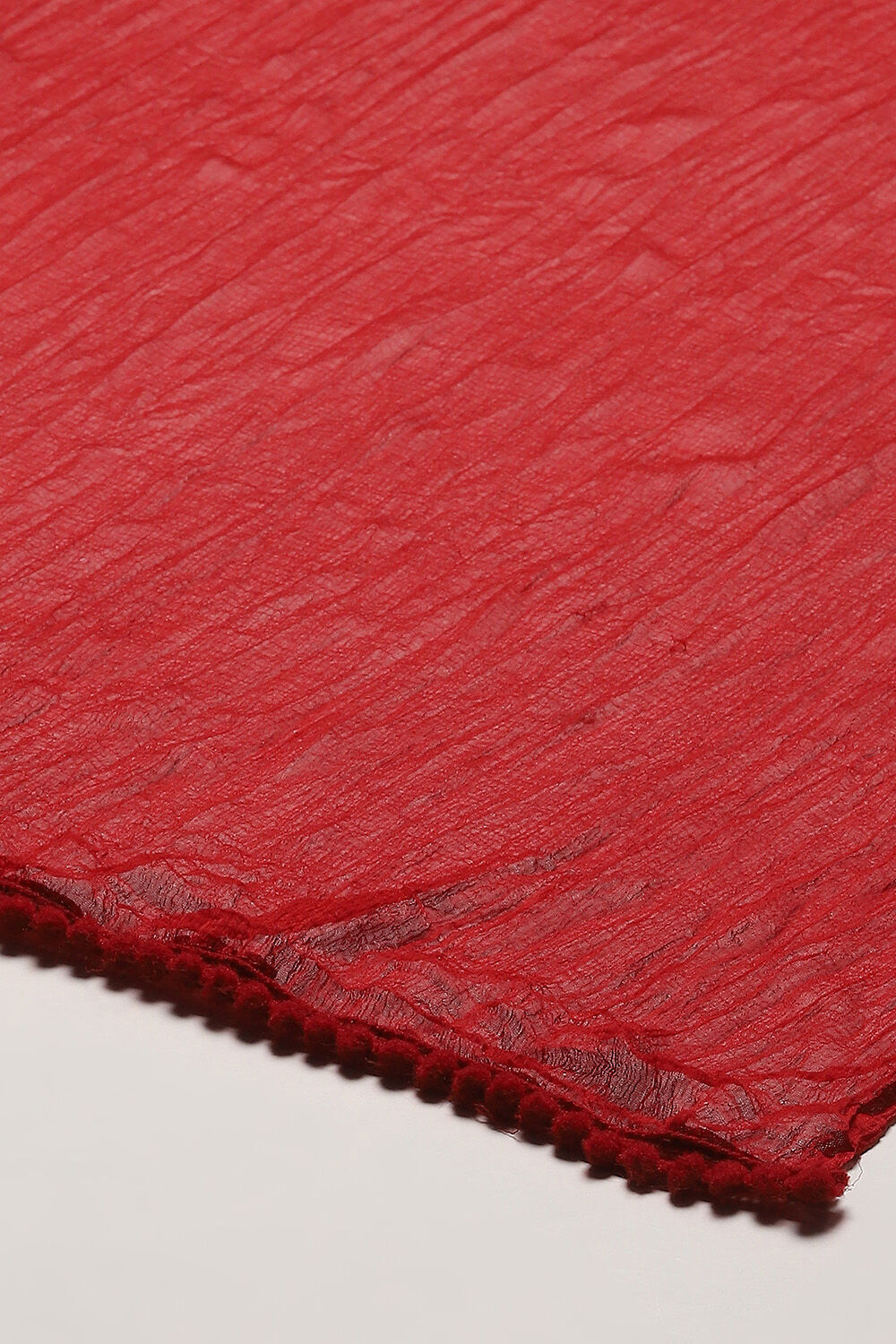 Rust Poly Chiffon Dupatta image number 1