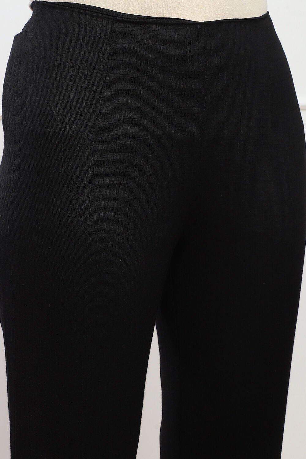 Black Viscose Blend Pants image number 1