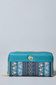 Teal Pu Leather Wallet image number 1